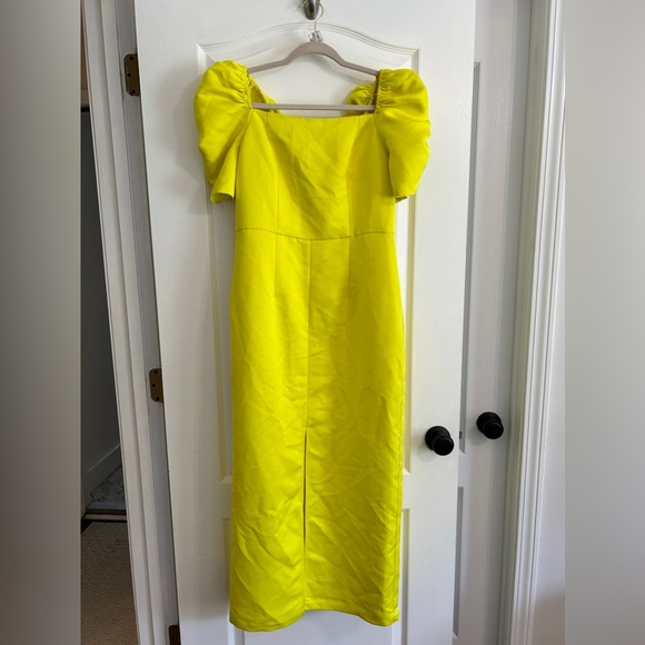 CLOSET CLOSING Revolve Yaura Tara Dress in Yellow Sz L - Picture 4 of 7